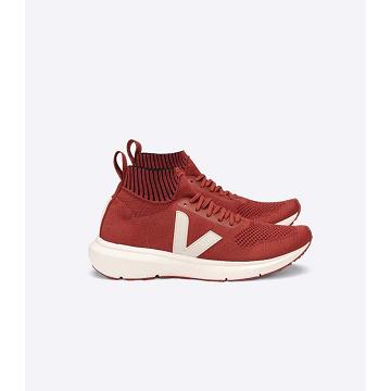 Veja V-KNIT RICK OWENS MID Men's Shoes Red | NZ 289PJJ